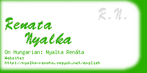 renata nyalka business card